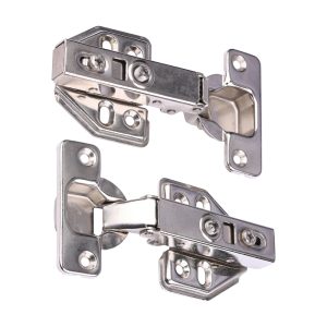 Timco Clip-On Cabinet Hinges - Nickel 90 Degree