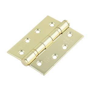 Timco Grade 13 Fire Door Hinges - Electro Brass Stainless Steel - 101 x 76 x 3 - Box of 3 - 334006