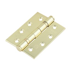 Timco Grade 13 Fire Door Hinges - Electro Brass Stainless Steel - 101 x 76 x 3 - Box of 2 - 334027