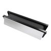 Timco Intumescent Letterbox - Polished Silver - Black Frame - 305 x 70