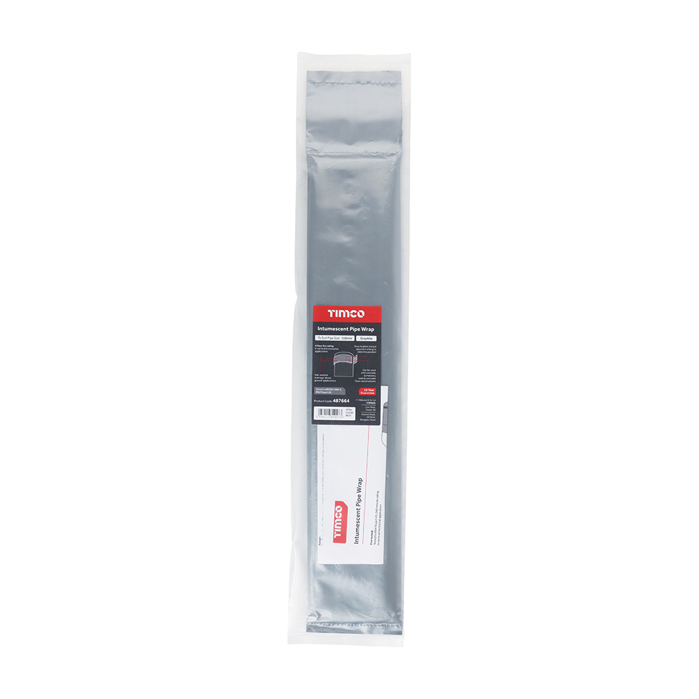 Timco Intumescent Pipe Wrap Pipe - Size 110mm - In Bag