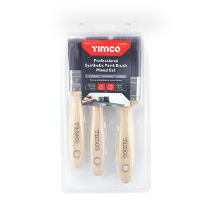 Professional Synthetic Paint Brush Mixed Set - 3 Pieces - 720923