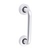 725091BX_w1 D Shaped Pull Handle On Rose - Satin Anodised Aluminium - 152 x 19