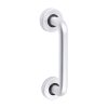 D Shaped Pull Handle On Rose - Satin Anodised Aluminium - 152 x 19 - TIMbag