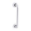 D Shaped Pull Handle On Rose - Satin Anodised Aluminium - 229 x 19