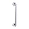 D Shaped Pull Handle On Rose - Satin Anodised Aluminium - 305 x 19