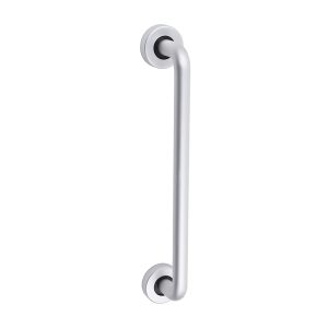 D Shaped Pull Handle On Rose - Satin Anodised Aluminium - 305 x 19 - TIMbag