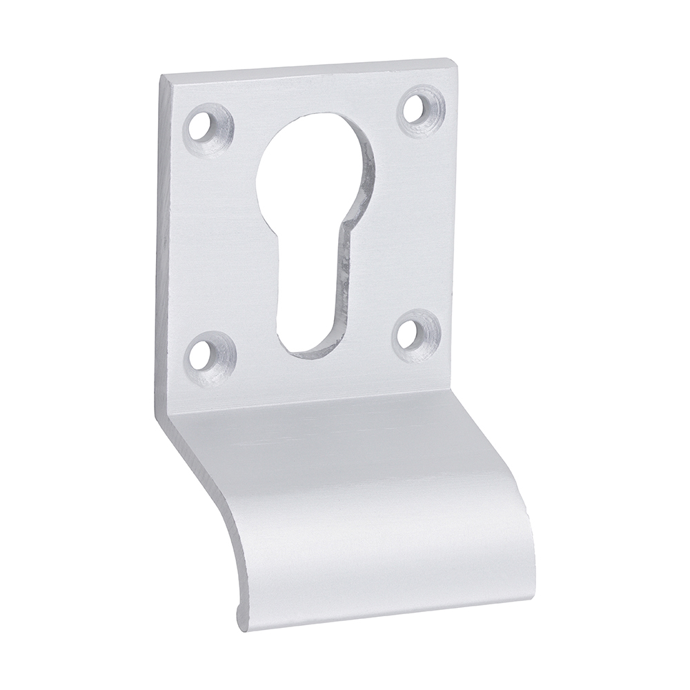 725155_w1-1 Euro Profile Cylinder Door Pull - Satin Anodised Aluminium - 70 x 42