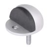 Oval Door Stop - Satin Anodised Aluminium 50mm