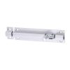 Straight Barrel Bolt - Satin Aluminium 100 x 25