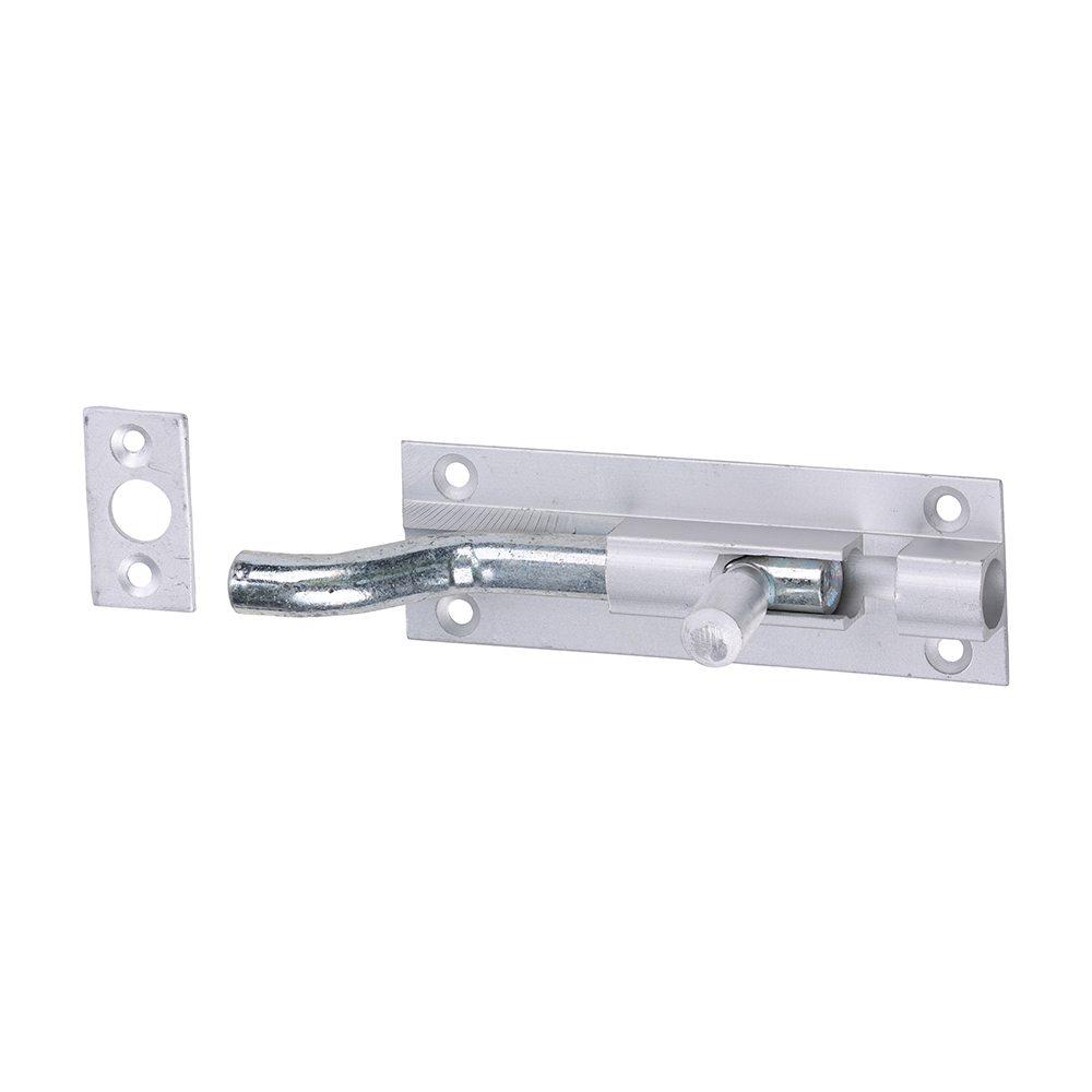 Timco Necked Barrel Bolt - Satin Anodised Aluminium 75 x 25