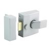 Narrow Style Nightlatch - Silver 68 case / 40 backset