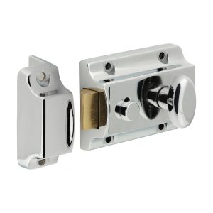 Traditional Nightlatch - Chrome - 91 case / 60 backset