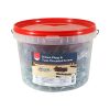 Timco Brown Premium Plastic Plugs with Screws - 42mm in tub