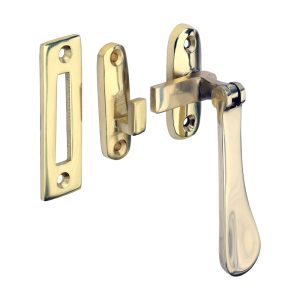 Hook & Mortice Plate Casement Fastener - Polished Brass - 54 x 19 - Bag of 1 - 949411