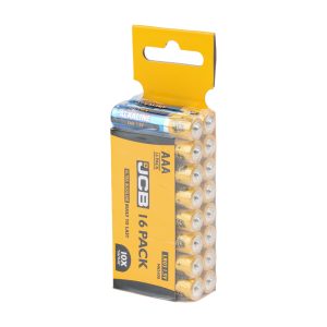 JCB Ultra Alkaline Batteries Trade Pack - AAA - Pack of 16 - S8809