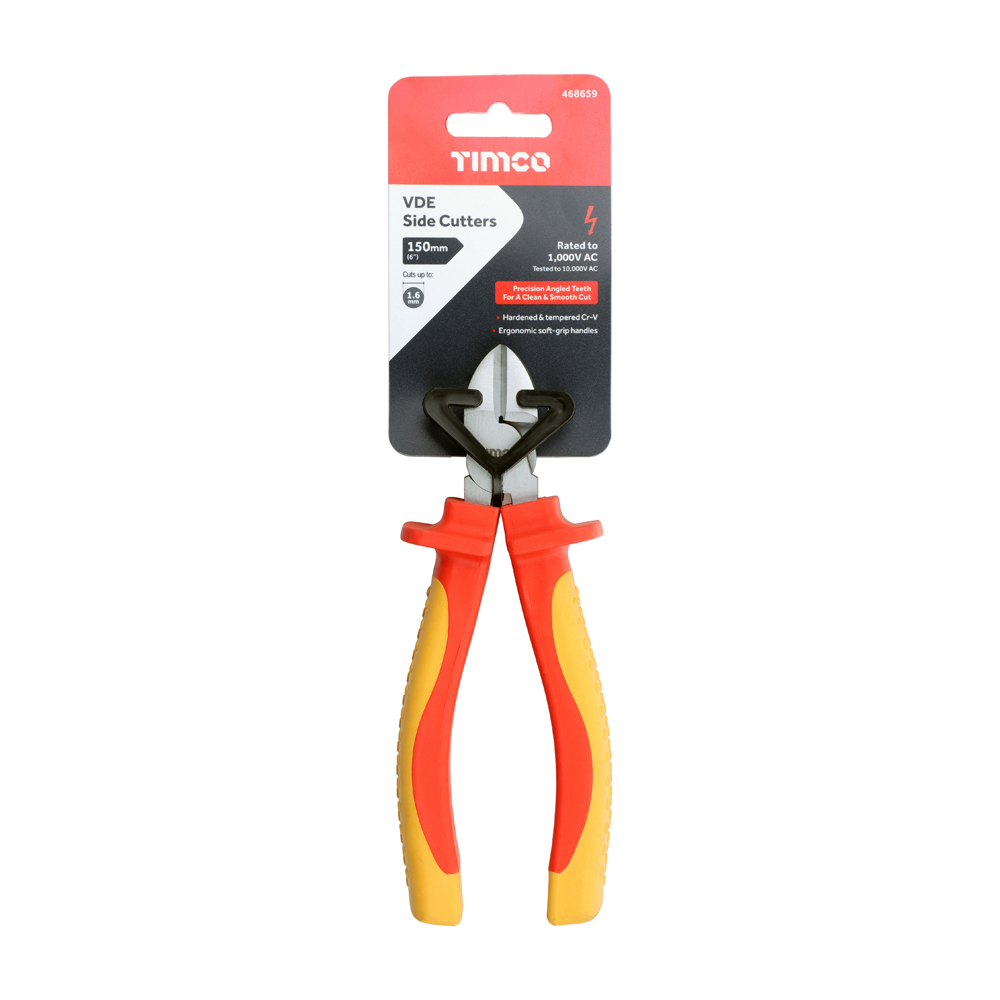Timco VDE Side Cutters 6" in backing card