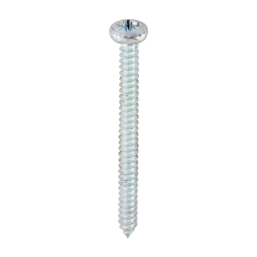 00082CPAZS_w1 Timco Self-Tapping Screws - PZ - Pan - Zinc - 8 x 2