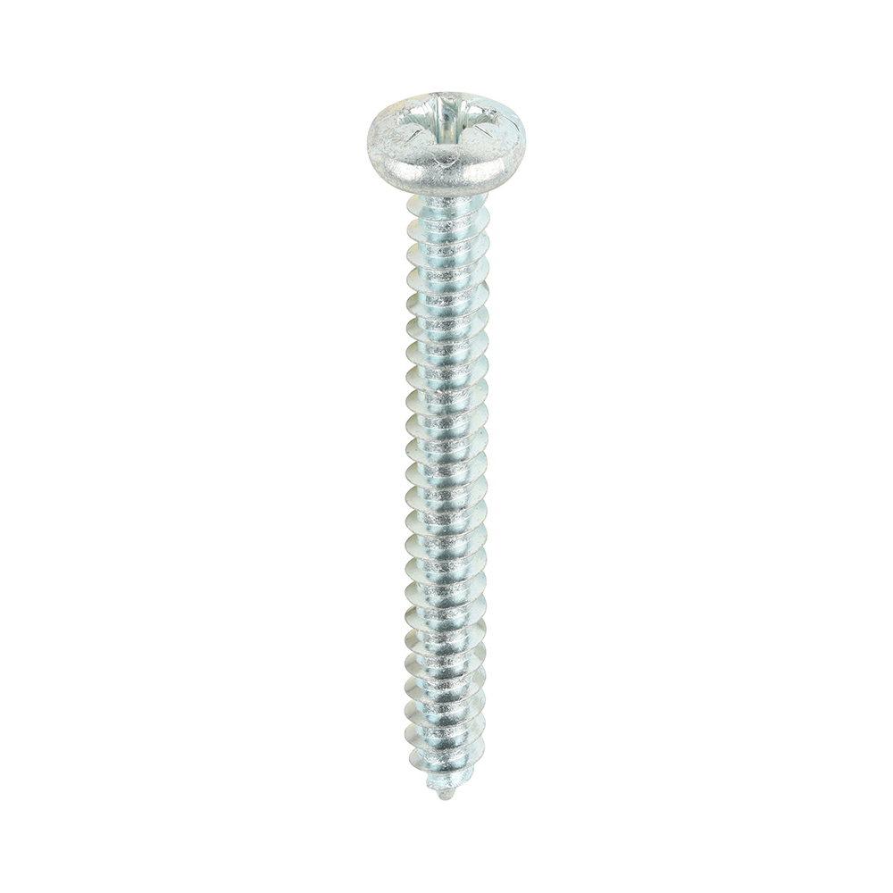 08112CPAZS_w1 Timco Self-Tapping Screws - PZ - Pan - Zinc - 8 x 1 1/2