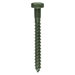 Coach Screws - Hex - Exterior - Green 6.0 x 75